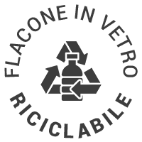 Flacone in vetro riciclabile