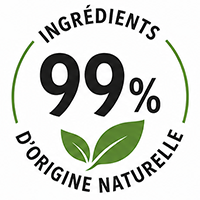 99% d'ingrédients d'origine naturelle